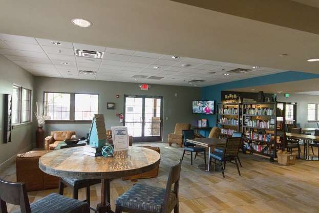 Lounge Area Set up Inside the Entrance of the Carriage House